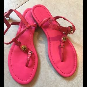 New Coach hot Pink Sandals!